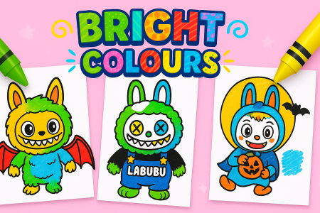 اسکرین شات 6 بازی Labubu Coloring Games for Kids