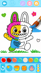اسکرین شات 2 بازی Labubu Coloring Games for Kids