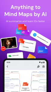 اسکرین شات 1 برنامه Mapify: AI Mind Map & Summary
