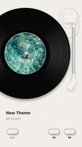 اسکرین شات برنامه MD Vinyl - Music Player Widget 4