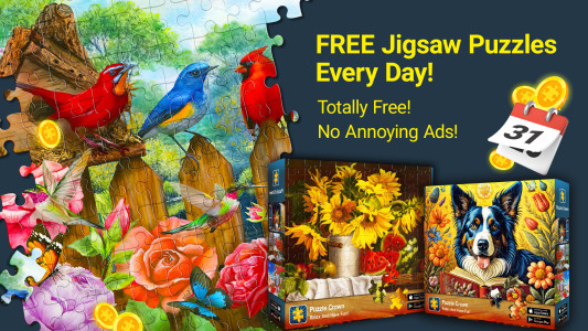 اسکرین شات 1 بازی Jigsaw Puzzles Crown: HD Games