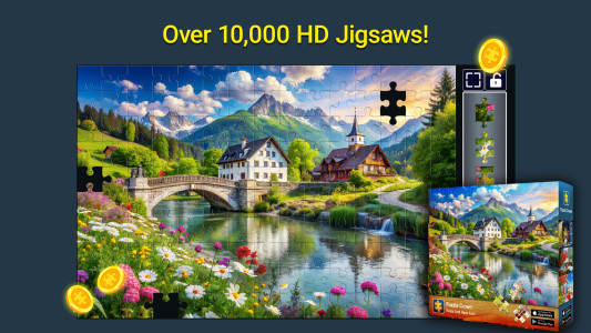 اسکرین شات 2 بازی Jigsaw Puzzles Crown: HD Games