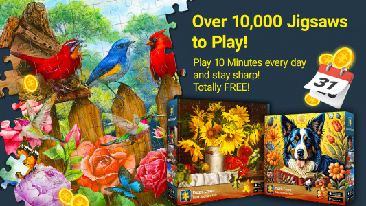 اسکرین شات 1 بازی Jigsaw Puzzles Crown: HD Games