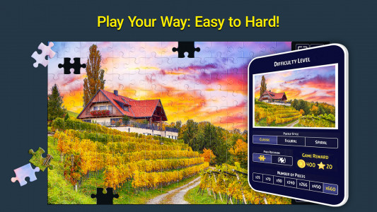 اسکرین شات 5 بازی Jigsaw Puzzles Crown: HD Games