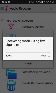 اسکرین شات برنامه Audio Recovery 8