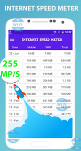 اسکرین شات برنامه Internet speedmeter check wifi 5