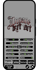 اسکرین شات 1 برنامه Canvas: Font lettering design