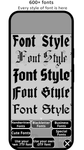 اسکرین شات 2 برنامه Canvas: Font lettering design