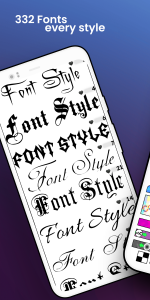 اسکرین شات برنامه Fonts - Logo Maker 1