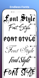 اسکرین شات برنامه Fonts - Logo Maker 3