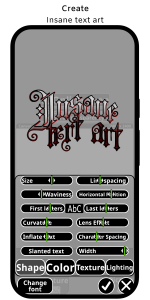 اسکرین شات 1 برنامه Canvas: Font lettering design