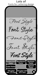 اسکرین شات 4 برنامه Canvas: Font lettering design