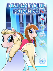 اسکرین شات بازی Pony Frozen Dress Up 3