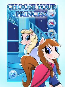اسکرین شات بازی Pony Frozen Dress Up 2