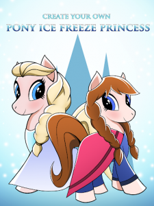 اسکرین شات بازی Pony Frozen Dress Up 1