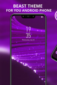 اسکرین شات برنامه Colorful theme Purple luminescent fiber Y21L 1