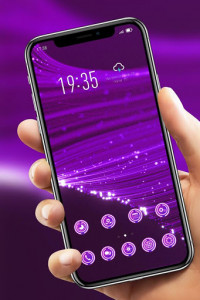اسکرین شات برنامه Colorful theme Purple luminescent fiber Y21L 4