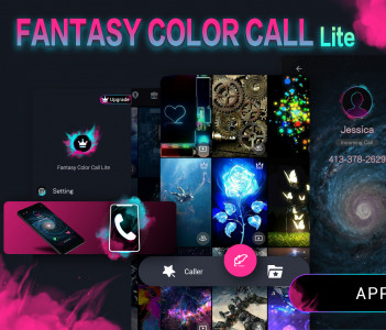 اسکرین شات برنامه Fantasy Color Call Lite 1