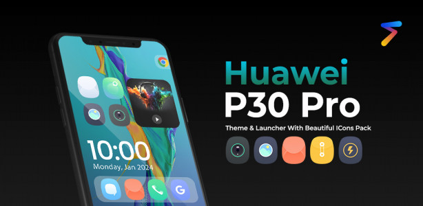 اسکرین شات برنامه Theme for Huawei P30pro 1