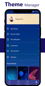 اسکرین شات 4 برنامه Blue Theme for Huawei Emui