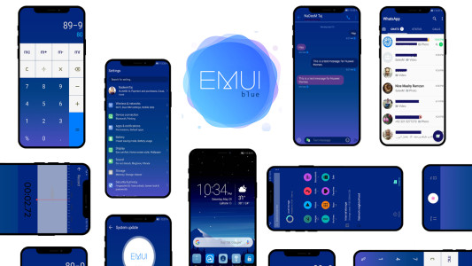 اسکرین شات 1 برنامه Blue Theme for Huawei Emui