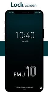 اسکرین شات برنامه Dark Emui 10 Theme for Huawei 3