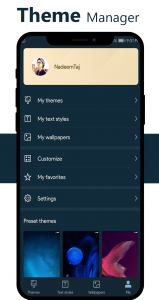 اسکرین شات برنامه Dark Emui-9.1 Theme for Huawei 8