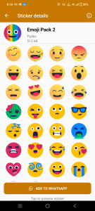 اسکرین شات برنامه Smile Emoji Stickers Pack 1 2