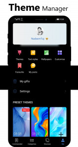 اسکرین شات برنامه Black Emui Theme for Huawei 8