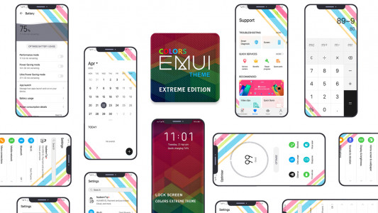 اسکرین شات 1 برنامه Color Extreme Theme for Huawei