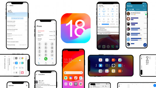 اسکرین شات برنامه OS 18 Theme for Huawei 1