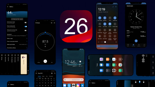 اسکرین شات 1 برنامه OS 26 Dark Theme for Huawei