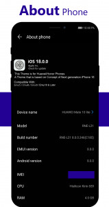 اسکرین شات 5 برنامه OS 26 Dark Theme for Huawei