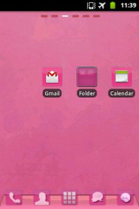 اسکرین شات برنامه Theme Pink GO Launcher EX 3