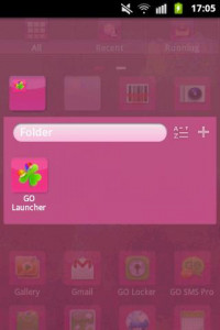 اسکرین شات برنامه Theme Pink GO Launcher EX 4