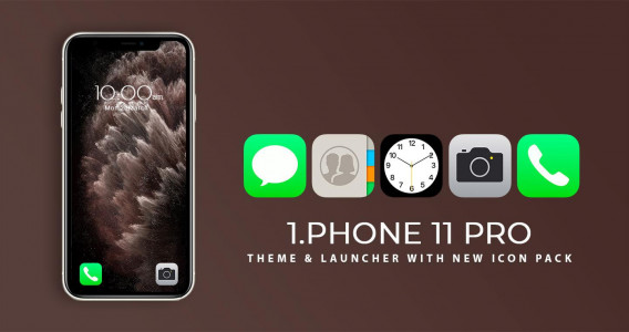 اسکرین شات برنامه IPhone 11 Pro Launcher 2