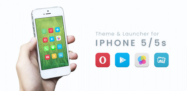 اسکرین شات برنامه I-PHONE 5/5s Theme & Launcher 1