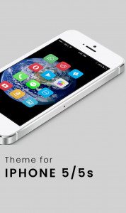اسکرین شات برنامه I-PHONE 5/5s Theme & Launcher 3