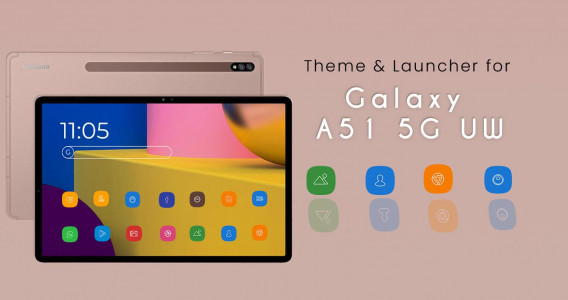 اسکرین شات برنامه Launcher & Theme for Galaxy Tab S7+ 1