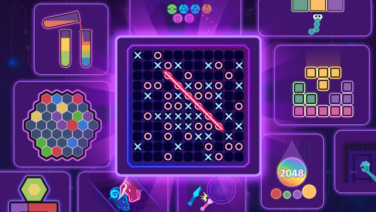 اسکرین شات 1 بازی Tic Tac Toe: 2 Player OX Game
