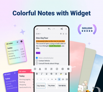 اسکرین شات برنامه Color Notes, Notebook, Notepad 1