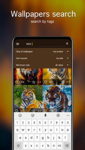 اسکرین شات 3 برنامه Tiger Wallpapers 4K