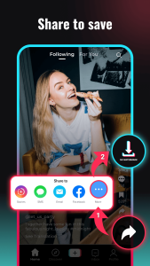اسکرین شات 1 برنامه Tik Video Downloader Tok Saver