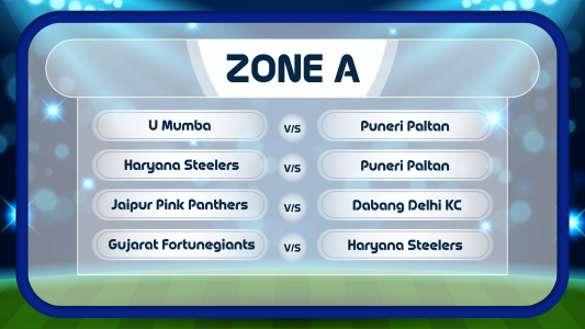 اسکرین شات 2 برنامه Pro Kabaddi 2024 : Schedule