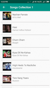 اسکرین شات برنامه Hindi Video Songs HD 4