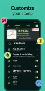 اسکرین شات 3 برنامه Timestamp Camera, Auto GPS Cam