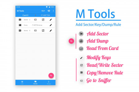 اسکرین شات 2 برنامه MTools - Mifare ACR122 PN532