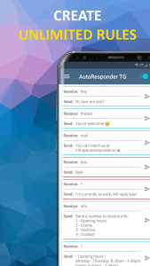 اسکرین شات برنامه AutoResponder for TG 3