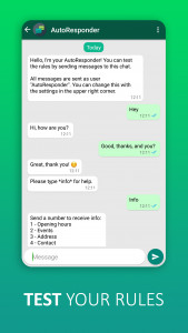 اسکرین شات برنامه AutoResponder for WhatsApp 5