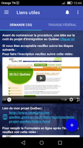 اسکرین شات برنامه Immigration Quebec 6